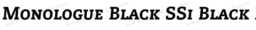 Monologue Black SSi Black Italic字体转换
